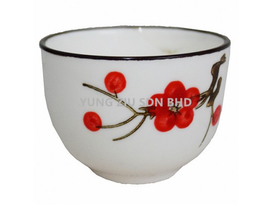 7.5*6CM CERAMICS CUP(A BRANCH OF PLUM)